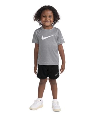 Boys' Toddler 2T-4T Dri-FIT Swoosh T-Shirt and Shorts, 2-Piece Set