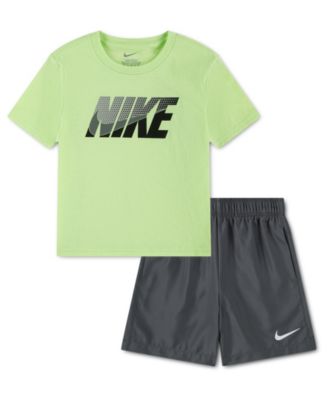 Boys' Toddler 2T-4T T-shirt and Woven Shorts, 2-Piece Set