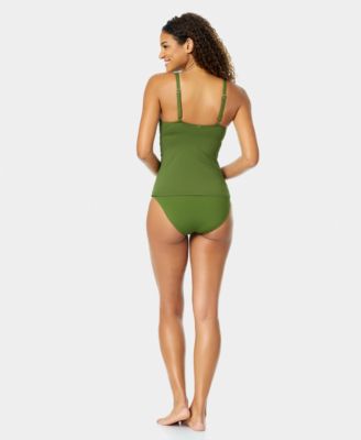 Women's Surplice Underwire Tankini Top
