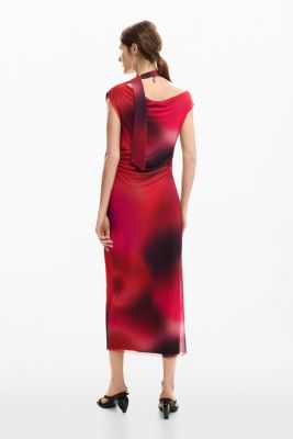 Women's Asymmetric draped dress