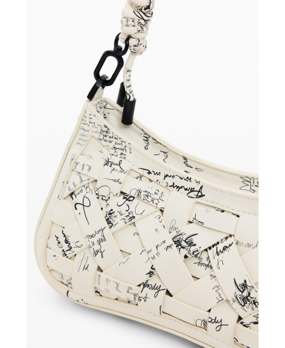 Desigual Women's Small braided bag with lettering