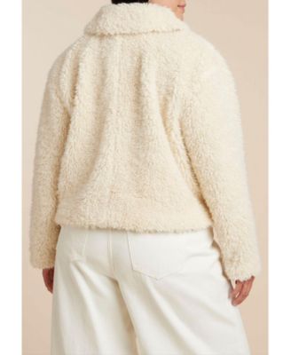 Women's Teddy Fur Coat With Buckles