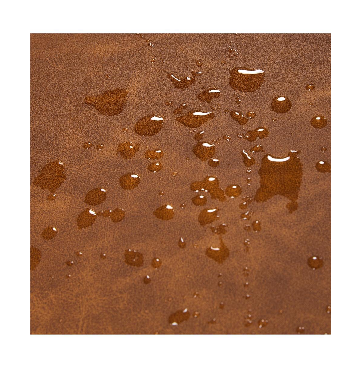 Yaheetech Faux Leather Upholstered Rocking Chair High Back Armchair