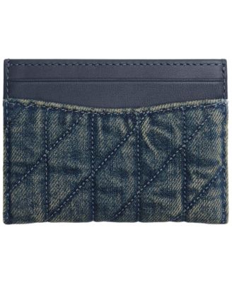 Essential Quilted Cotton Denim Card Case