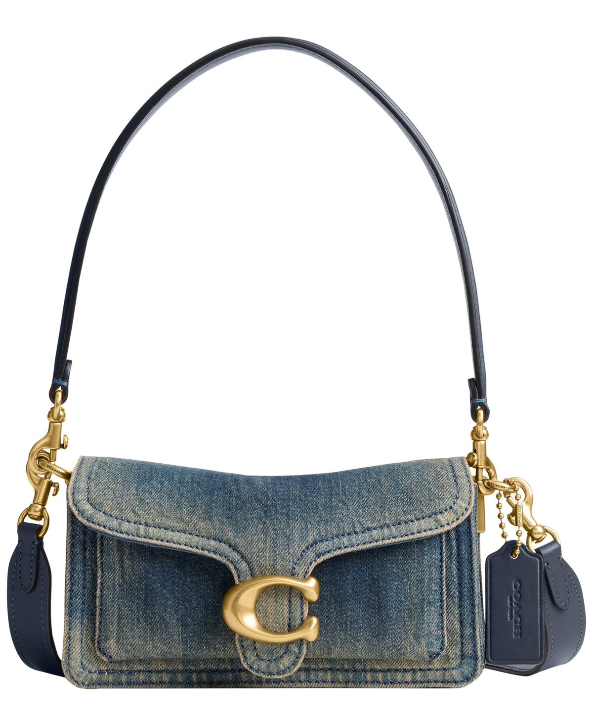 Coach Tabby Small Cotton Denim Shoulder Bag