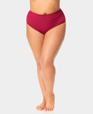 Plus Size High-Waist Bikini Bottoms
