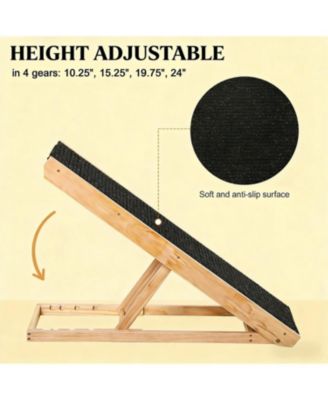 Elevated Dog Ramp with ease in Black