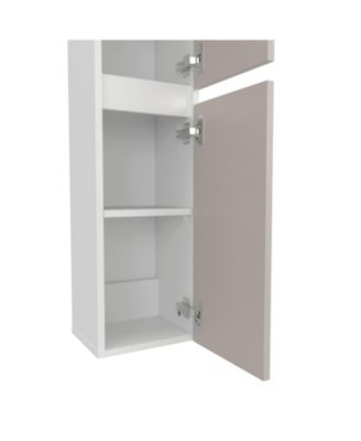 Burgaw Bathroom Cabinet, 2 Doors, 4 Shelves