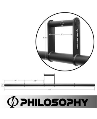 Farmers Walk Handles Pair - Barbell Style Grip Farmer Carry Bar Set for Weight Training