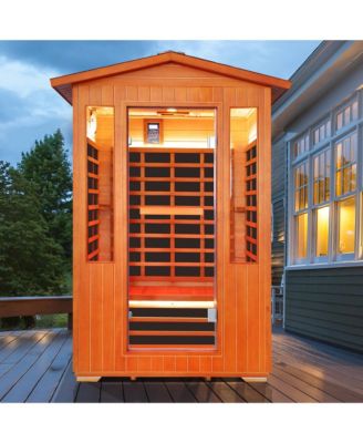 Infrared Sauna Room with 8 Heaters, 2000W, Fir & Red Cedar