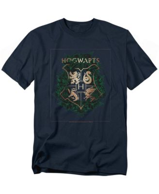 Men's Green Floral Hogwarts House Crest T Shirt