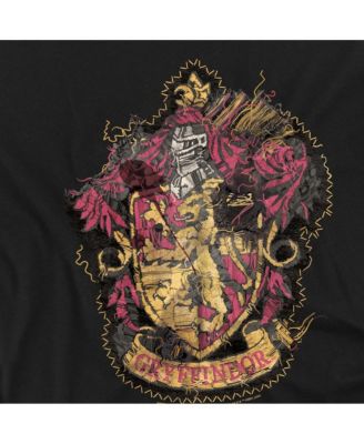 Men's Grffindor Knitted Patch Damaged T Shirt