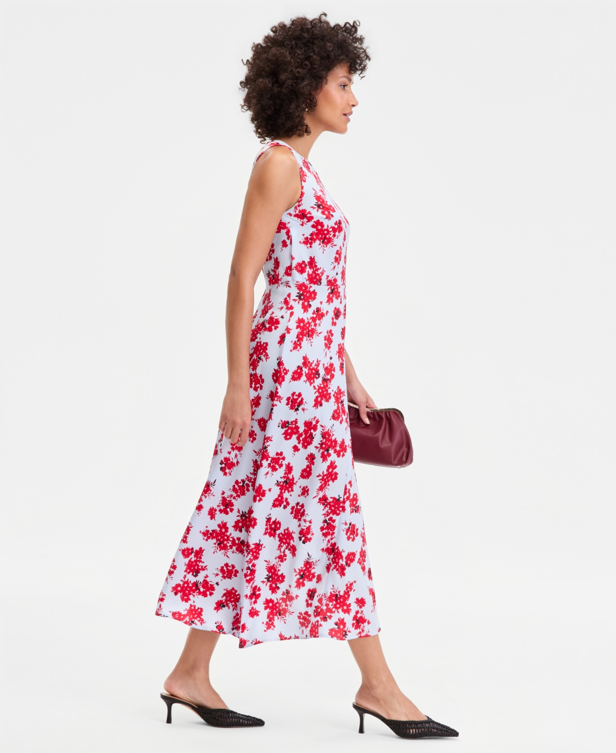 I.n.c. International Concepts Women's Printed Sleeveless Asymmetrical-Hem Dress, Macy's Exclusive