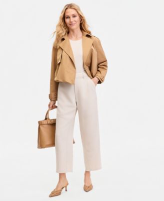 Women's Barrel-Leg Ankle Pants