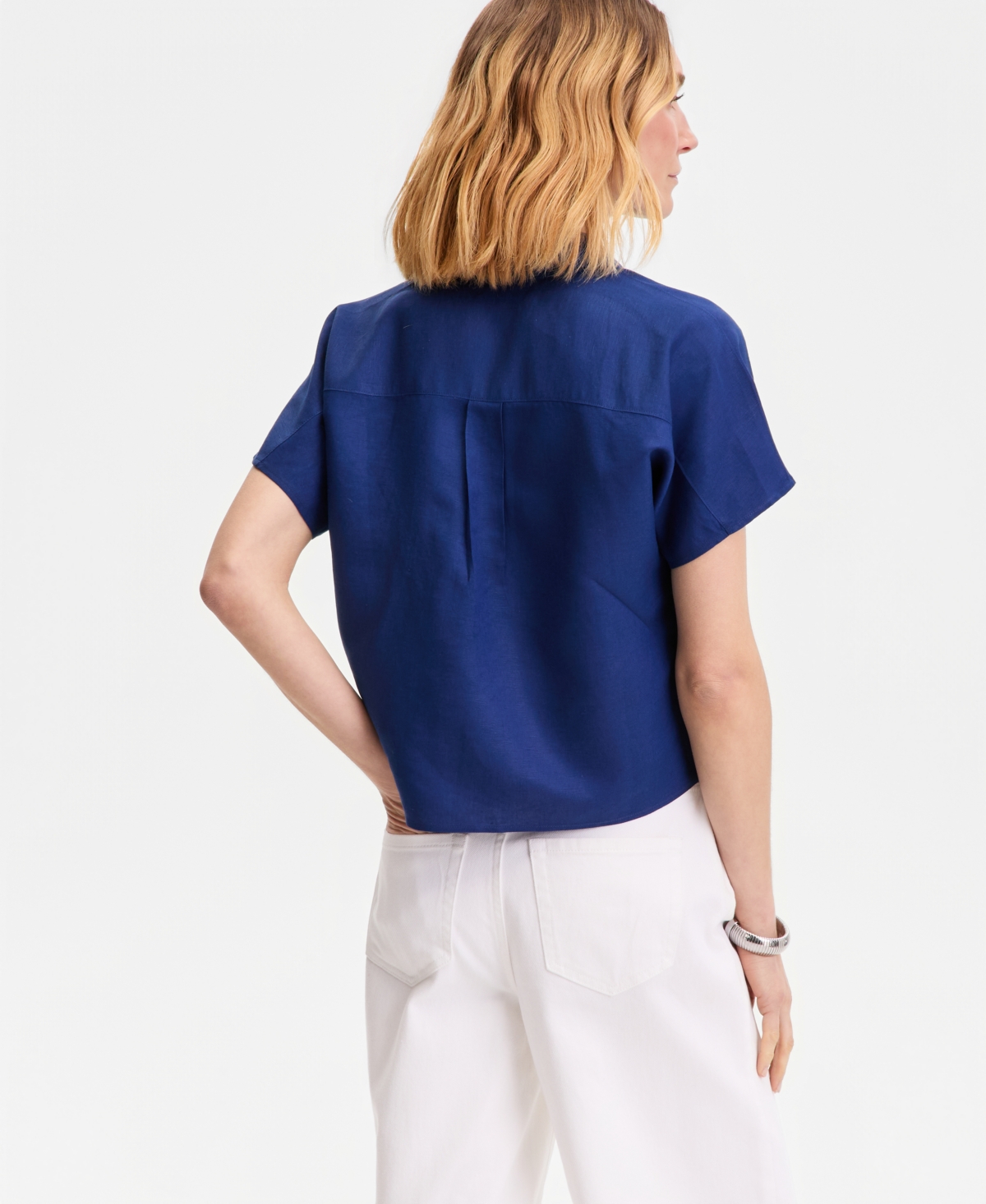 I.n.c. International Concepts Women's Tie-Front Blouse, Exclusively at Macy's