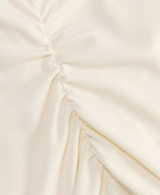 Women's Ruched-Waist Short-Sleeve T-Shirt