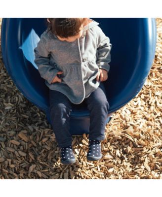 Toddler First Walk Sock Shoes Dotty Navy