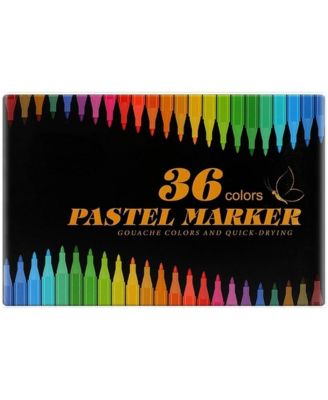36 Colors Water-Based Markers for Graffiti, Acrylic Paint Marker Pen Ideal for DIY Journaling and Crafting Art Supplies