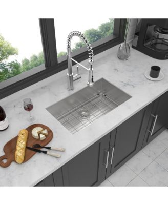 30x18x9inch Undermount Kitchen Sink Stainless Steel Single Bowl 16 Gauge Deep Basin