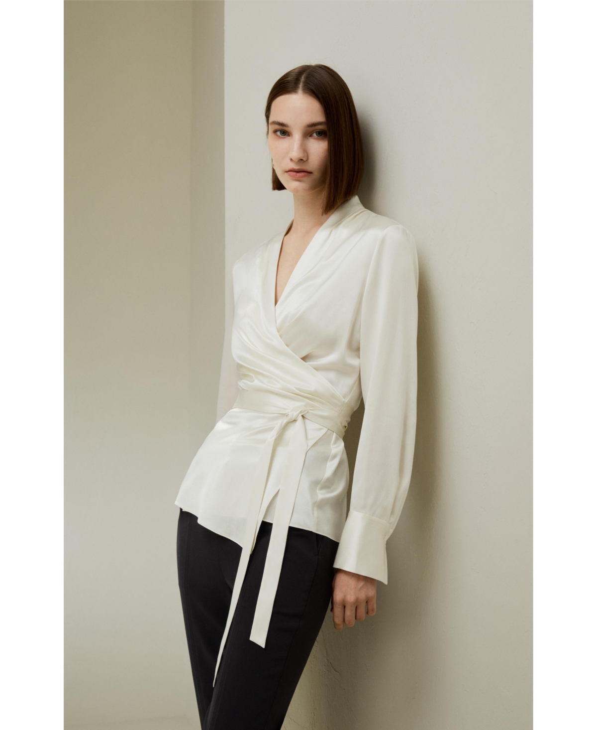 Lilysilk Women's Silk Wrap Blouse