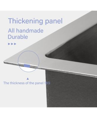 27"x21"x10" Stainless Steel Farmhouse Apron Front Sink