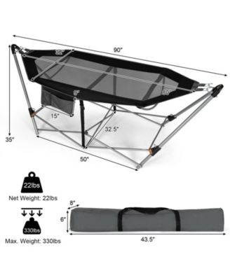 Portable Folding Hammock with Hammock Stand