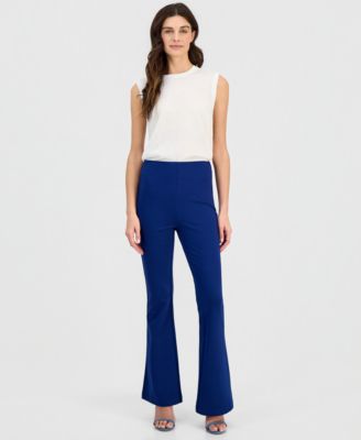 Women's High-Rise Ponte Flare-Leg Pants