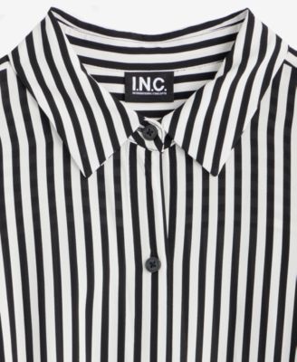 Women's Printed Gathered-Hem Shirt