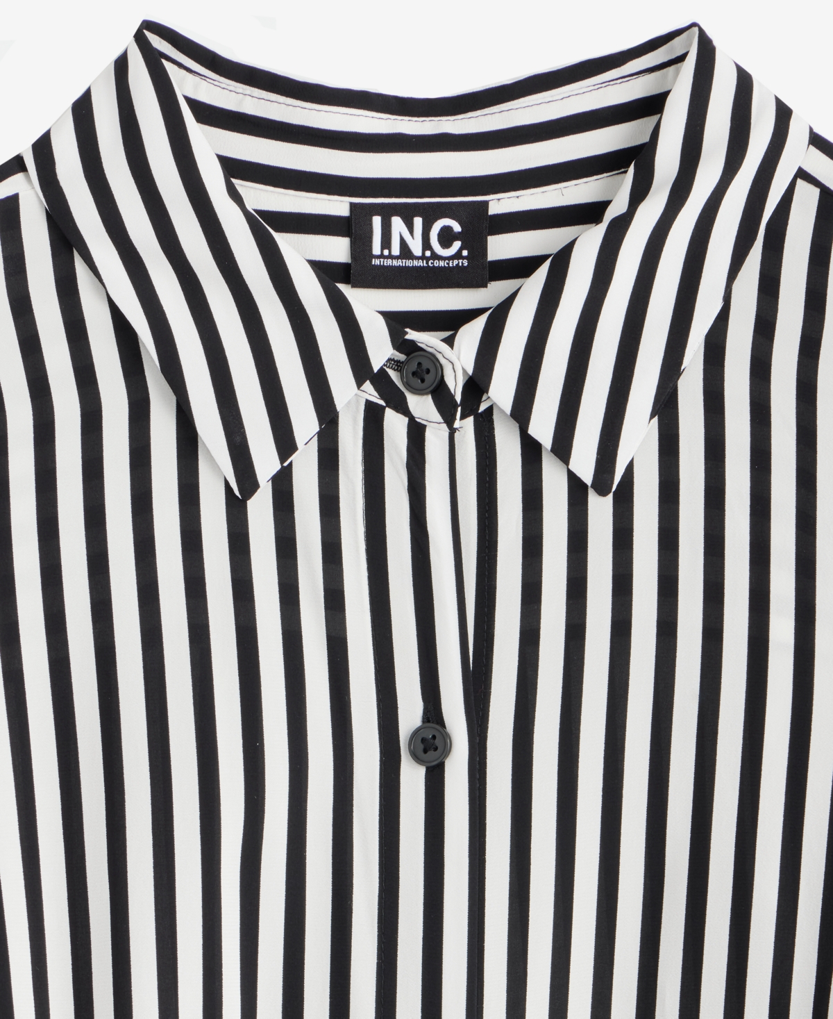I.n.c. International Concepts Women's Printed Gathered-Hem Shirt, Macy's Exclusive