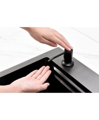 30x18inch Black Waterfall Kitchen Sink Stainless Steel Single Bowl Workstation with Cutting Board