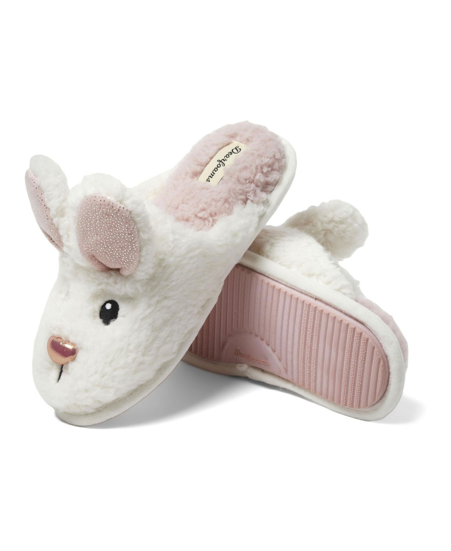 Женские тапочки Dearfoams Shay Novelty Easter Bunny Rabbit Scuff Slipper, цвет: Муслиновый — фото 7