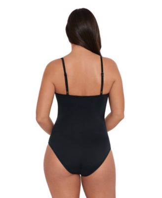 Women's S3 Smoothing Classic Shirred-Front One-Piece Swimsuit