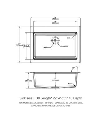 30x22x10inch White Quartz Composite Drop in Kitchen Sink Workstation Granite Deep