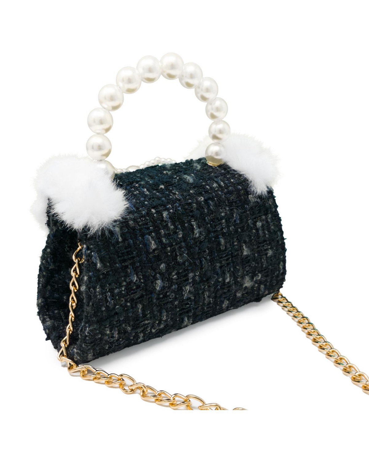 Puttisu Girls Pearl Ribbon Handbag