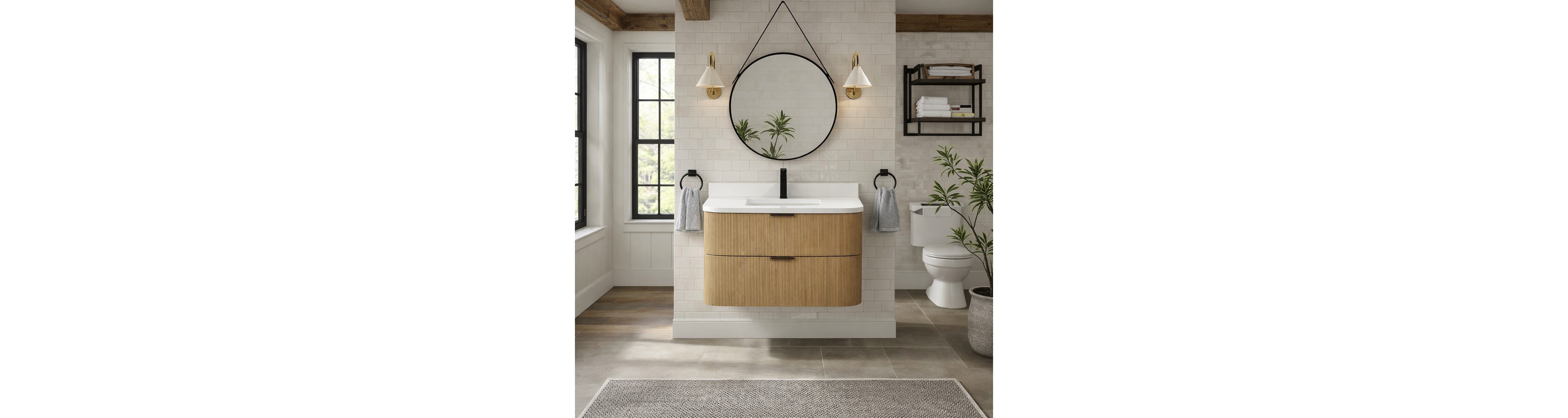 Ari Bath, Chantal 36", Oak Finish