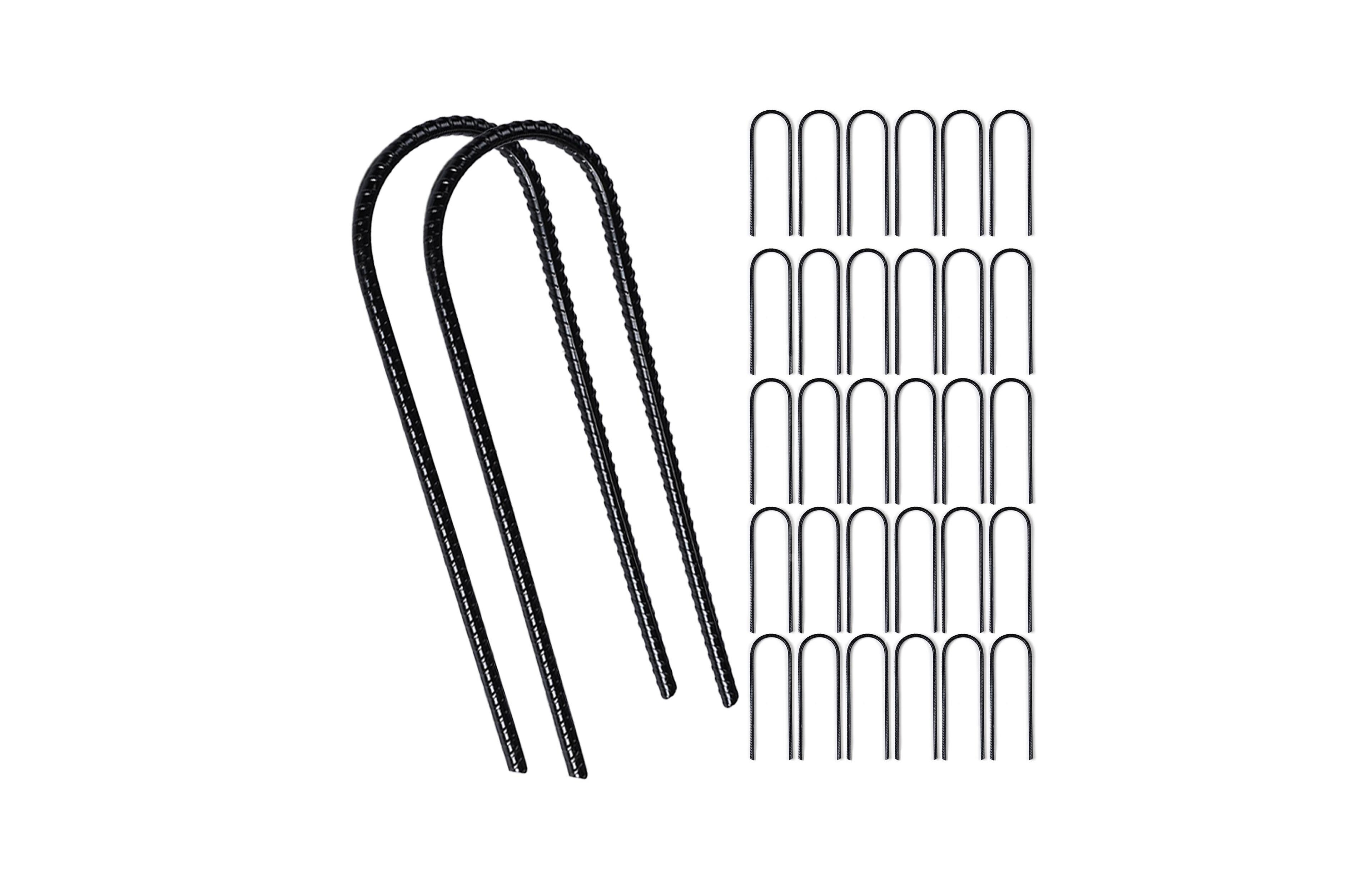 Yescom 32 Pack Trampoline Stakes Ground Anchors 11" U Shaped Heavy Duty for Outdoor Camping Tent