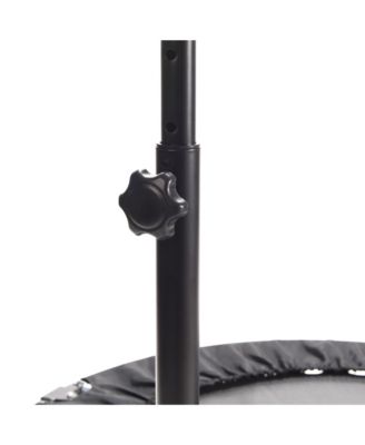 Stamina inMotion 40" Round Fitness Trampoline with Adjustable Handlebars, Black