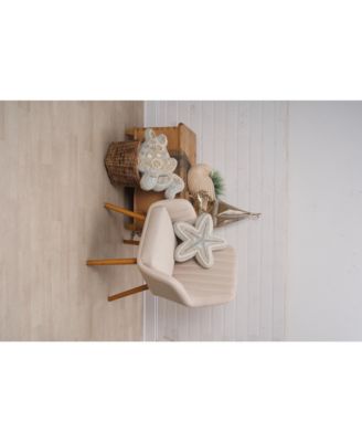 Beaded Sea Star Coastal Embellished Accent Shaped Pillow