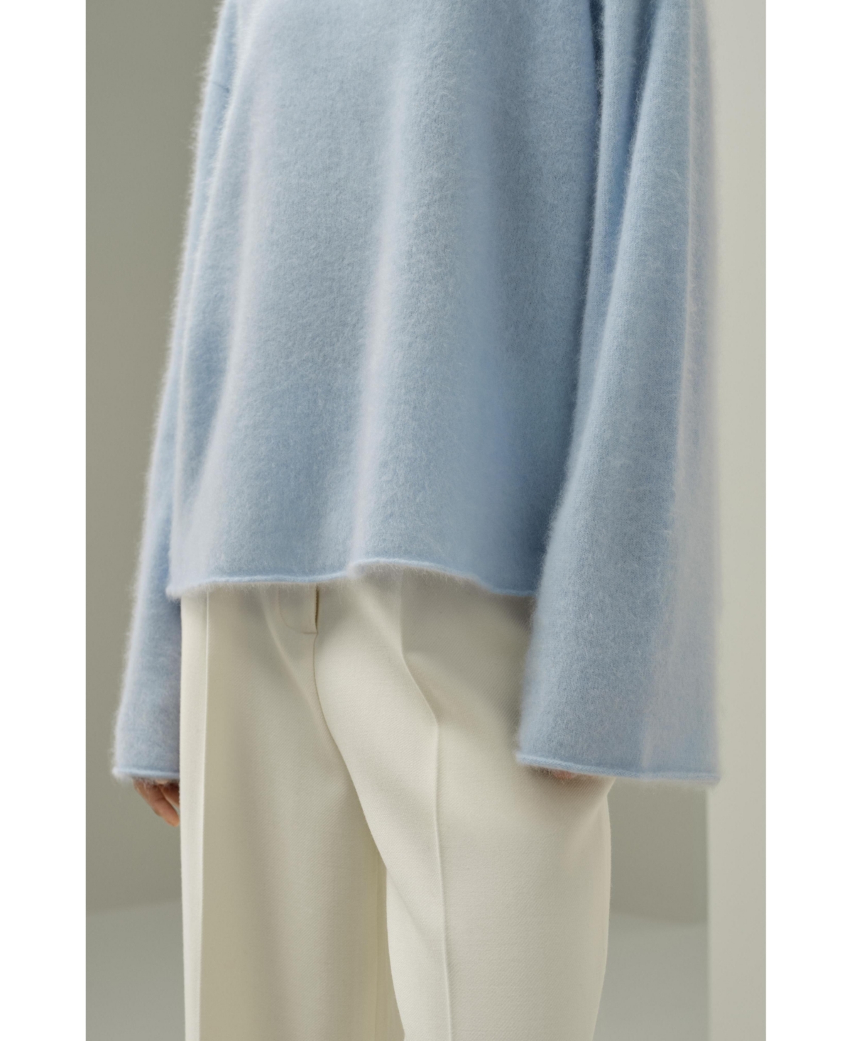 Lilysilk Women's Boat-Neck Brushed Cashmere Sweater