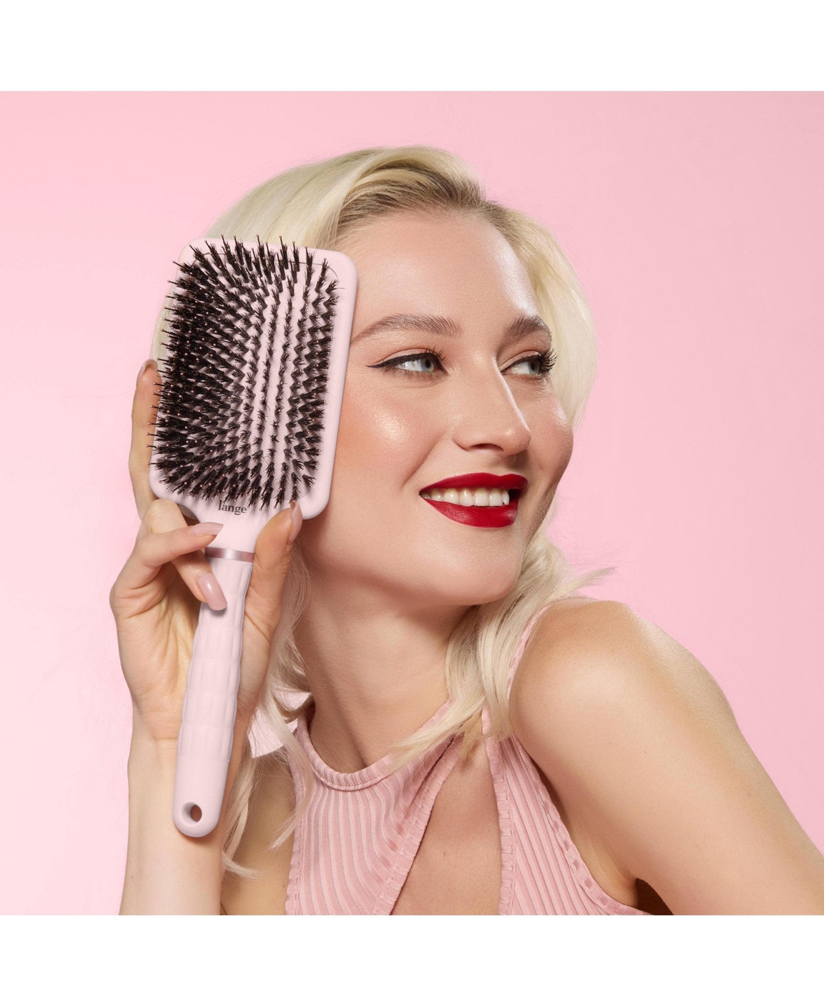 L'ange Detangling Paddle Brush - Nylon Bristles with Boar