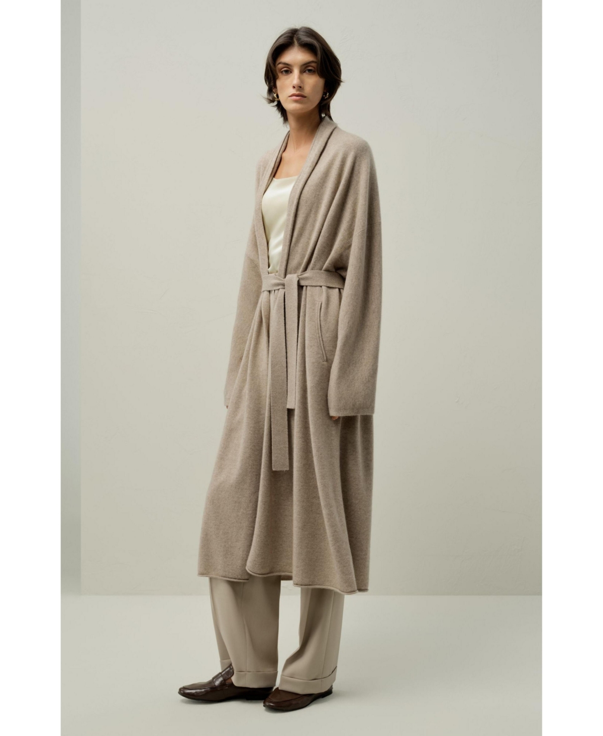 Lilysilk Women's Calf-Length Cashmere Cardigan