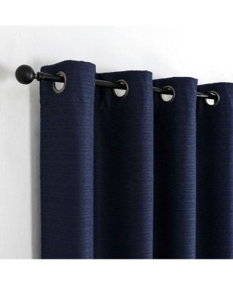 1 Piece Hotel Room Darkening Grommet Top Window Curtain Panel