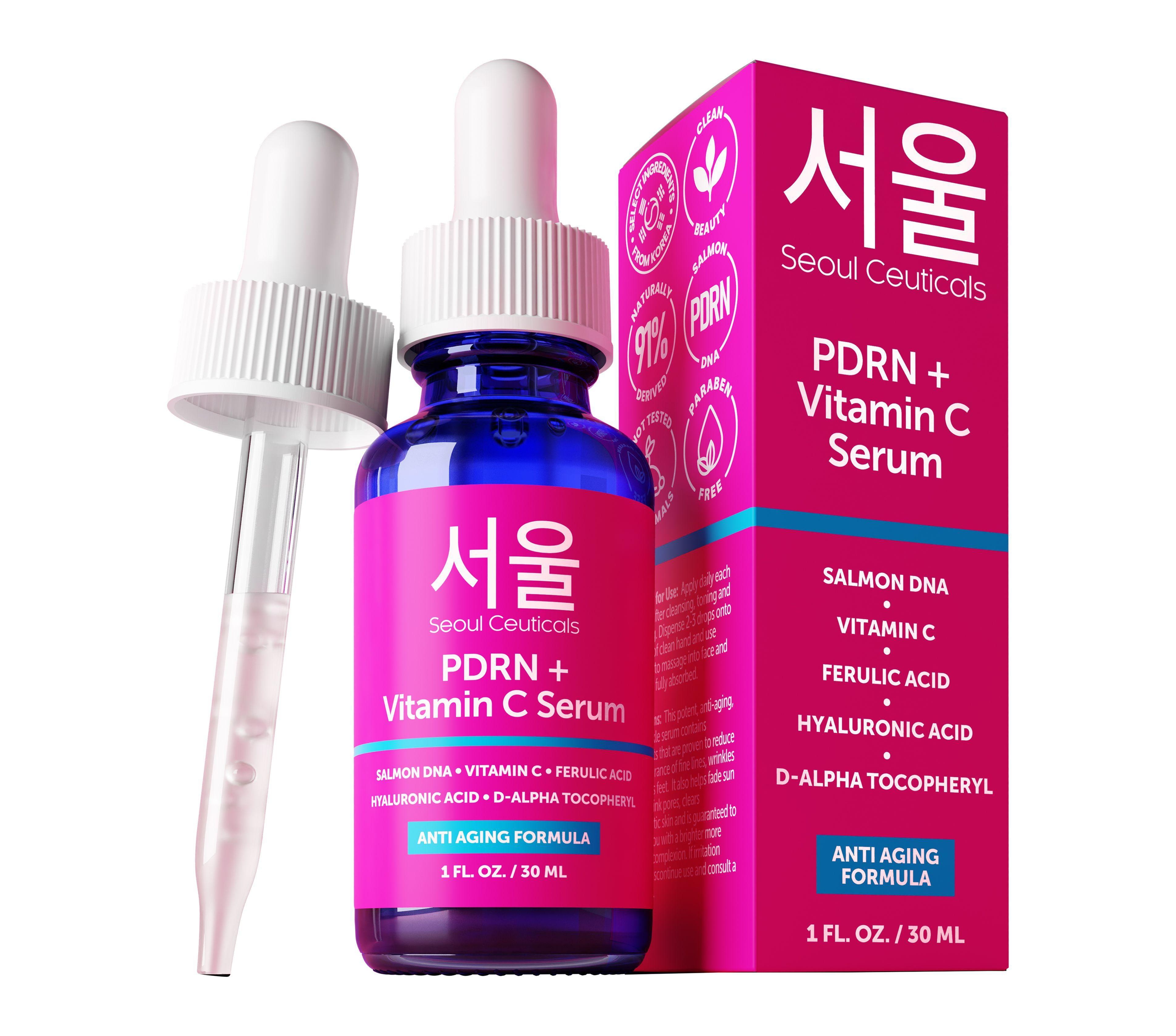 Seoul Ceuticals Korean Skin Care Pdrn + Vitamin C Serum
