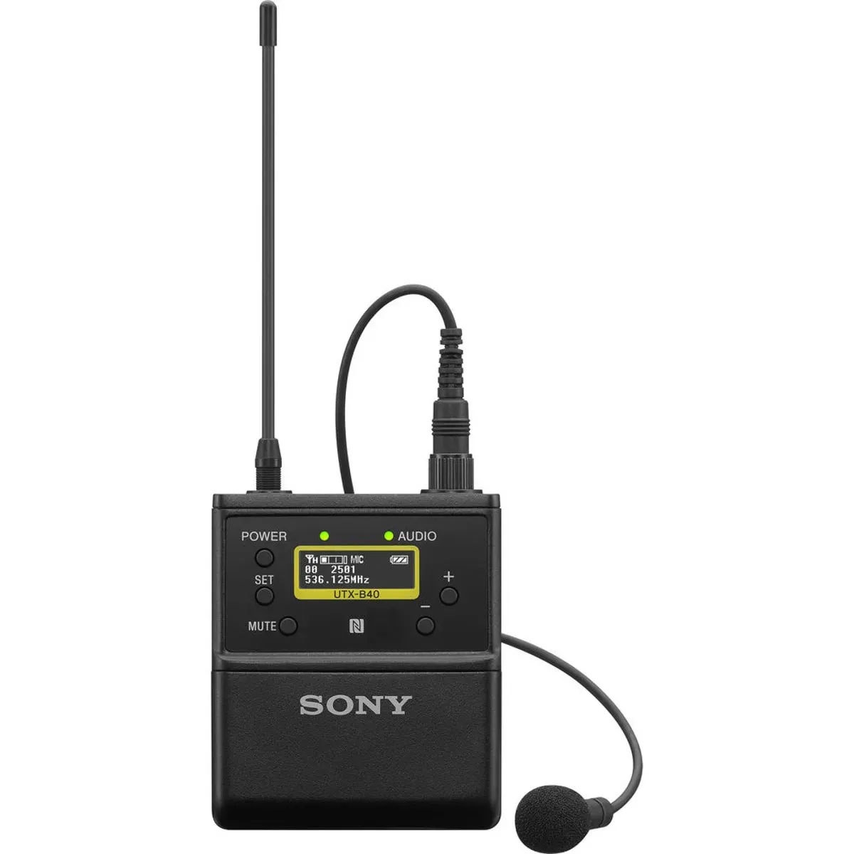 Sony Utx-B40 Wireless Bodypack Transmitter with Omni Lavalier Mic, 14UC: 470 to 542MHz