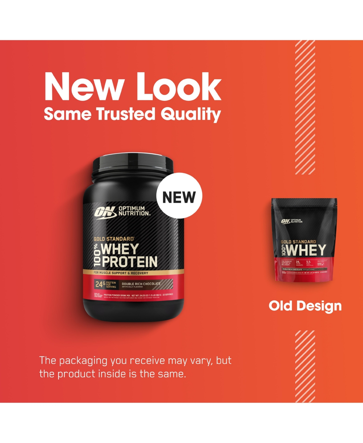 Optimum Nutrition Gold Standard 100% Whey Protein Double Rich Chocolate Protein Powder Drink Mix 24.05 oz