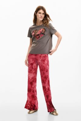 Women's Embroidered flower trousers