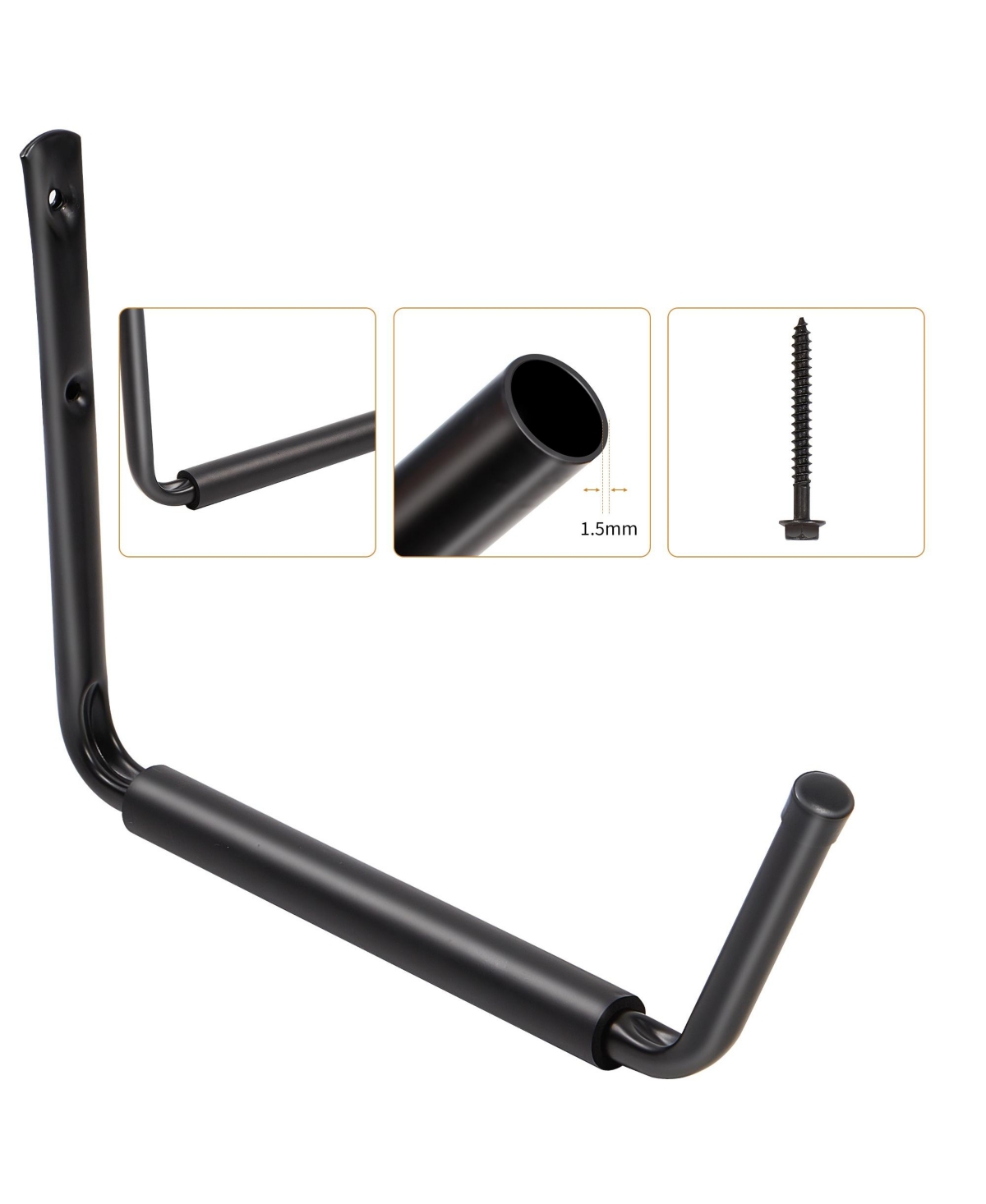 Lugo Steel Hooks Heavy Duty Storage, 4 Pc