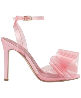 Women's Olivine Vinyl Bow Stiletto Dress Sandals