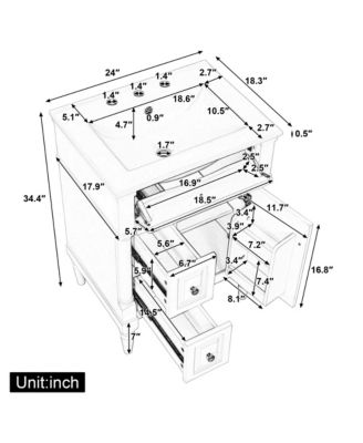24 in. Freestanding Bathroom Vanity with Sink, Flip Drawer, Adjustable Shelf, Solid Rubberwood Frame, MDF Panels and Metal Handles