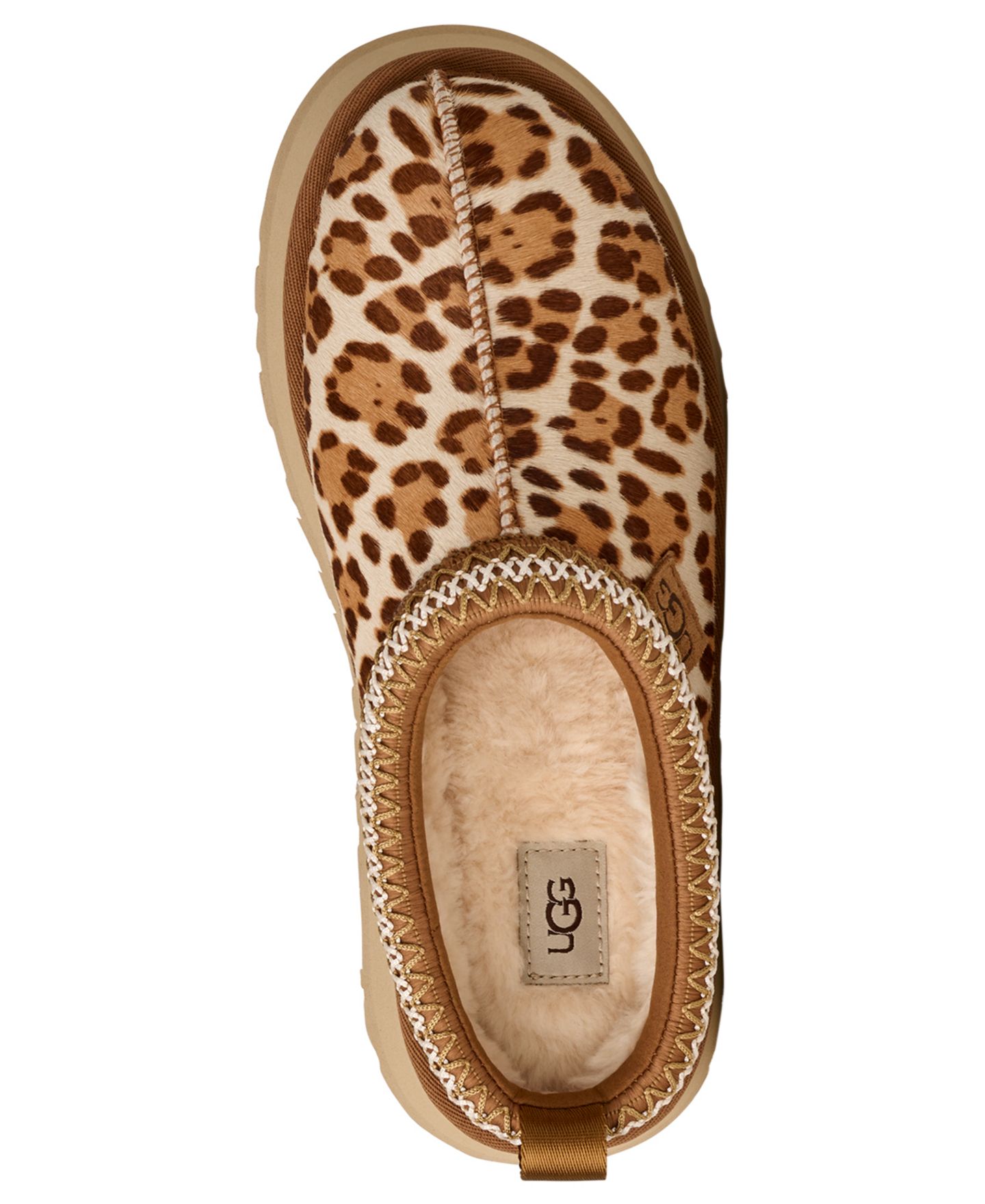 Женские тапочки UGG® Tazz Plains Slip-On Slippers, цвет: Леопардовый — фото 4